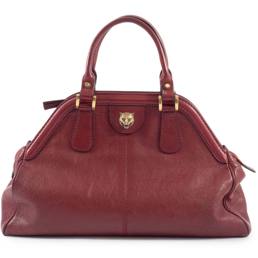 GUCCI Red Leather Shoulder Bag - Picture 3 of 16